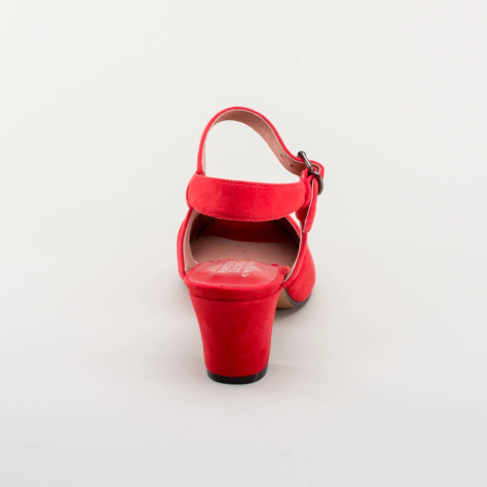 American Duchess Lido Women's Vintage Sandals (Red) 10 American Duchess Lido Women's Vintage Sandals (Red) - Image 8