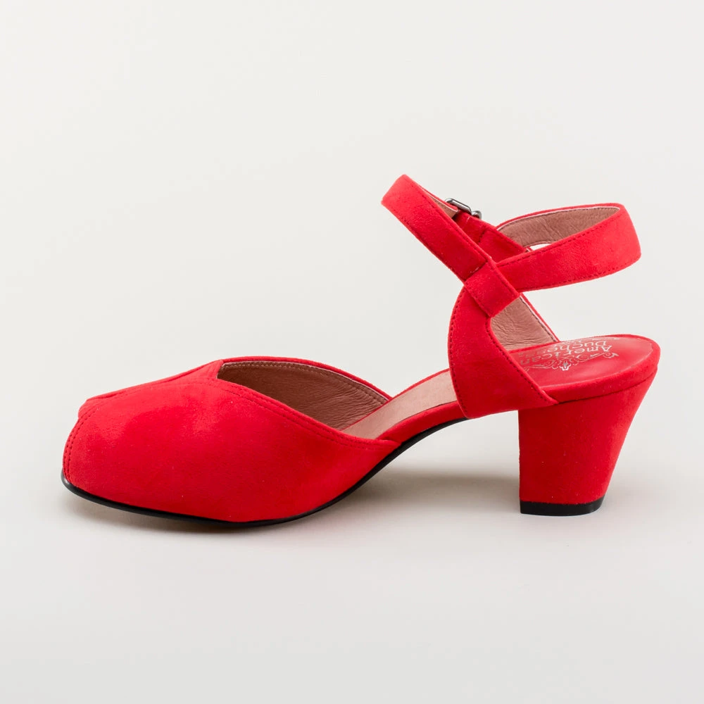 American Duchess Lido Women's Vintage Sandals (Red) 12 American Duchess Lido Women's Vintage Sandals (Red) - Image 10