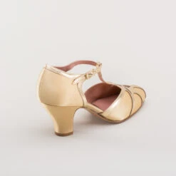 American Duchess Lilith Women's Vintage Flapper T-Straps Wide (Gold/Gold) 23 American Duchess Lilith Women's Vintage Flapper T-Straps Wide (Gold/Gold) -StrideOne Store lilith 1920s flapper shoes gold gold 4 195c2f55 b3c0 4455 90cd 3d3d4b4304fc