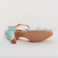 American Duchess Lilith Women's Vintage Flapper T-Straps Wide (Teal/Copper) 28 American Duchess Lilith Women's Vintage Flapper T-Straps Wide (Teal/Copper) -StrideOne Store lilith 1920s flapper shoes teal copper 10 4ac3e7e8 542c 46ce 8bb4 4257cba0fad3