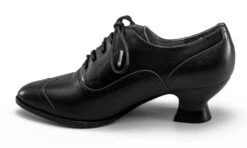 American Duchess Londoner Women's Edwardian Oxfords (Black) -StrideOne Store londoner blk label no display