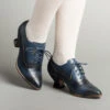 American Duchess Londoner Women's Edwardian Oxfords (Blue) -StrideOne Store londoner edwardian oxford blue of w r