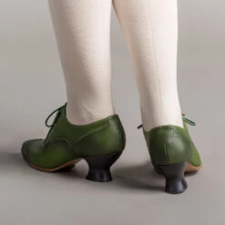 American Duchess Londoner Women's Edwardian Oxfords (Green) 18 American Duchess Londoner Women's Edwardian Oxfords (Green) -StrideOne Store londoner edwardian oxfords green of 3