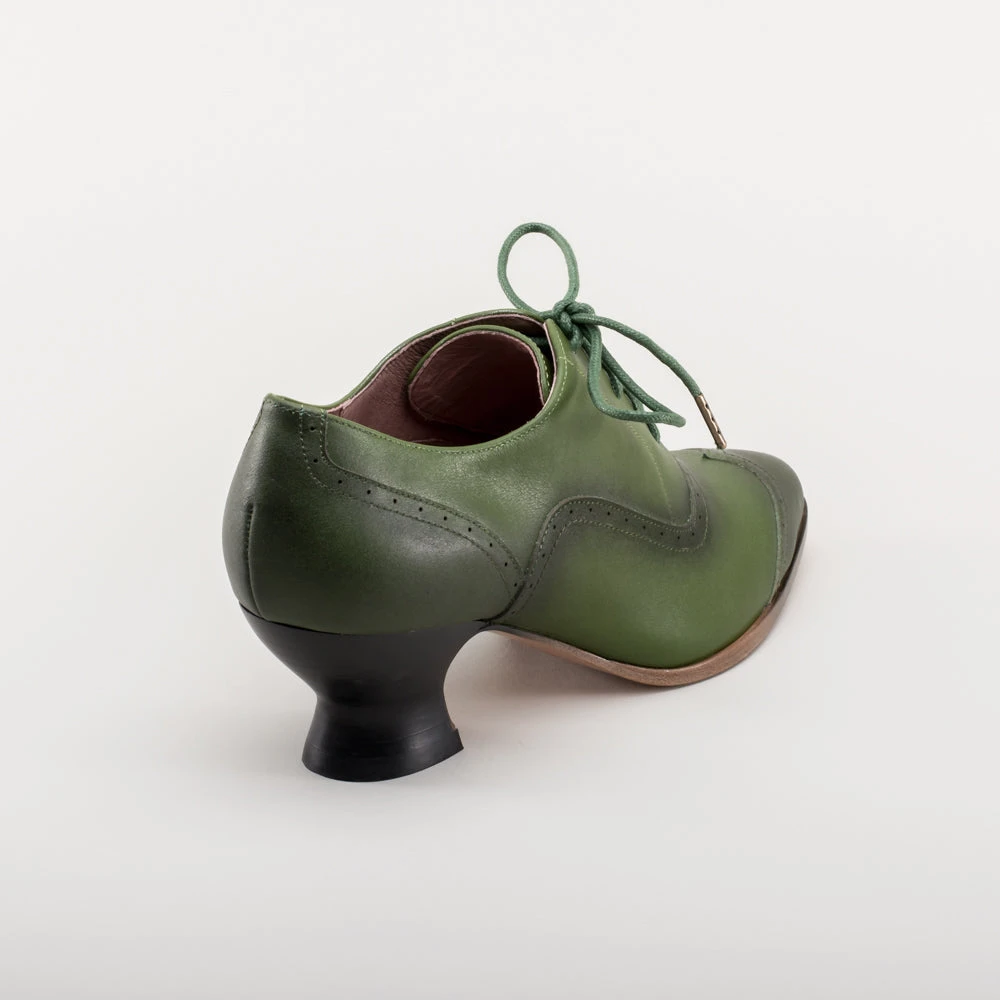 American Duchess Londoner Women's Edwardian Oxfords (Green) 8 American Duchess Londoner Women's Edwardian Oxfords (Green) - Image 6