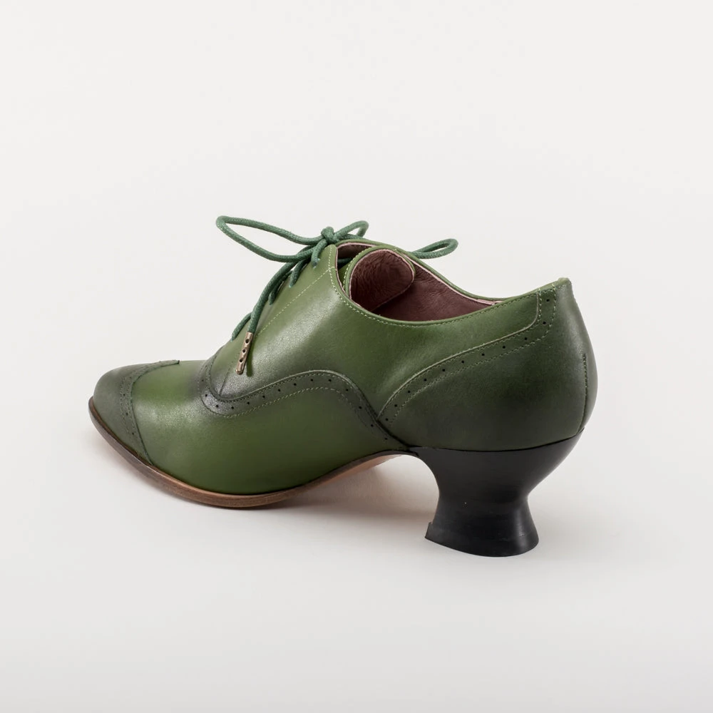American Duchess Londoner Women's Edwardian Oxfords (Green) 10 American Duchess Londoner Women's Edwardian Oxfords (Green) - Image 8