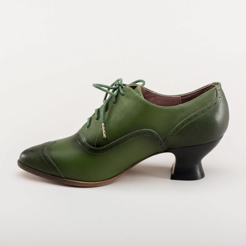 American Duchess Londoner Women's Edwardian Oxfords (Green) 11 American Duchess Londoner Women's Edwardian Oxfords (Green) - Image 9