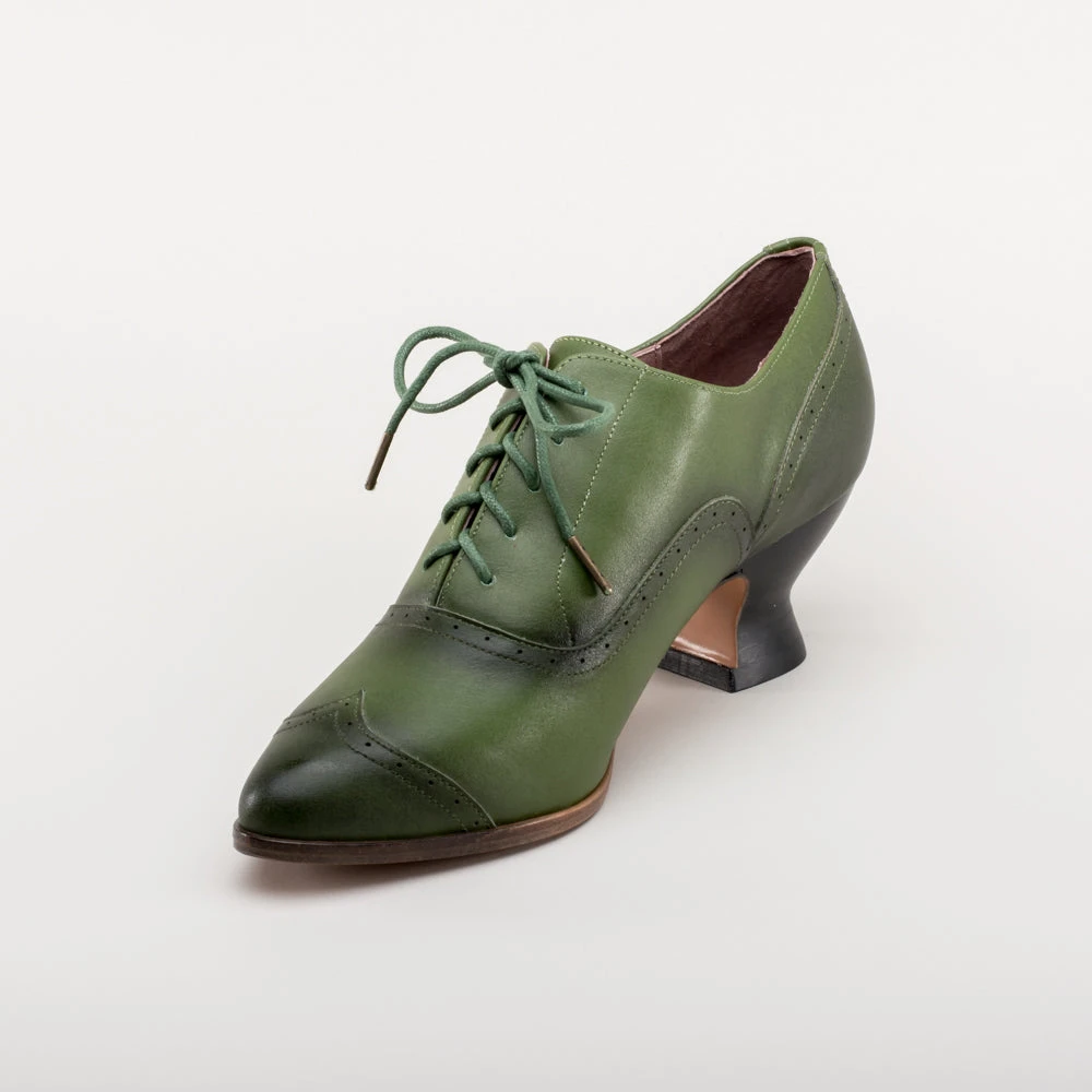 American Duchess Londoner Women's Edwardian Oxfords (Green) 12 American Duchess Londoner Women's Edwardian Oxfords (Green) - Image 10
