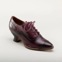American Duchess Londoner Women's Edwardian Oxfords (Cherry) 18 American Duchess Londoner Women's Edwardian Oxfords (Cherry) -StrideOne Store londoner edwardian shoes cherry 20 w 2