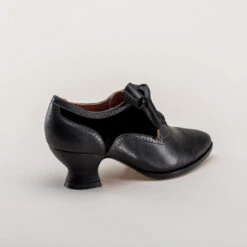 American Duchess Lucille Women's Edwardian Oxfords (Black/Black) 22 American Duchess Lucille Women's Edwardian Oxfords (Black/Black) -StrideOne Store lucille vintage oxfords black black 4