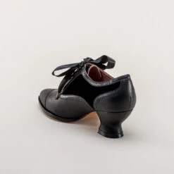 American Duchess Lucille Women's Edwardian Oxfords (Black/Black) 24 American Duchess Lucille Women's Edwardian Oxfords (Black/Black) -StrideOne Store lucille vintage oxfords black black 6