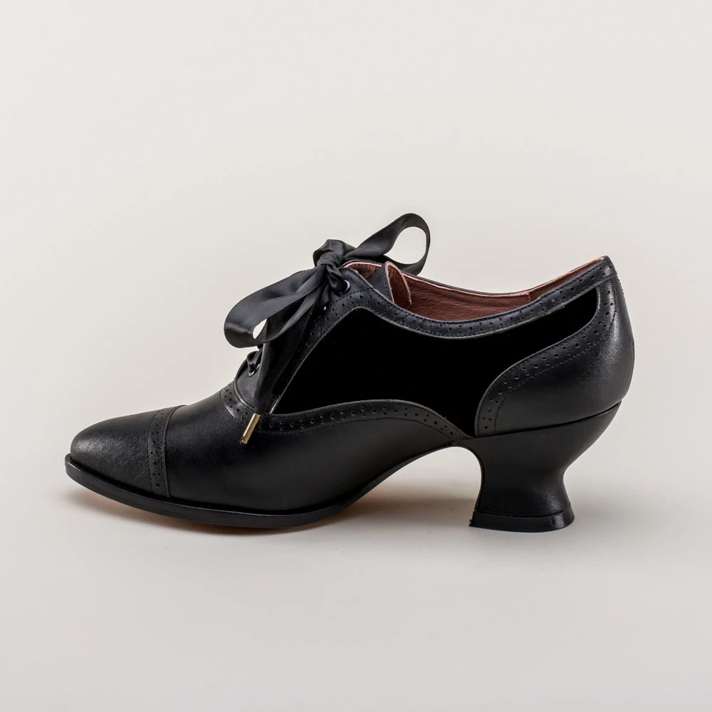 American Duchess Lucille Women's Edwardian Oxfords (Black/Black) 12 American Duchess Lucille Women's Edwardian Oxfords (Black/Black) - Image 10