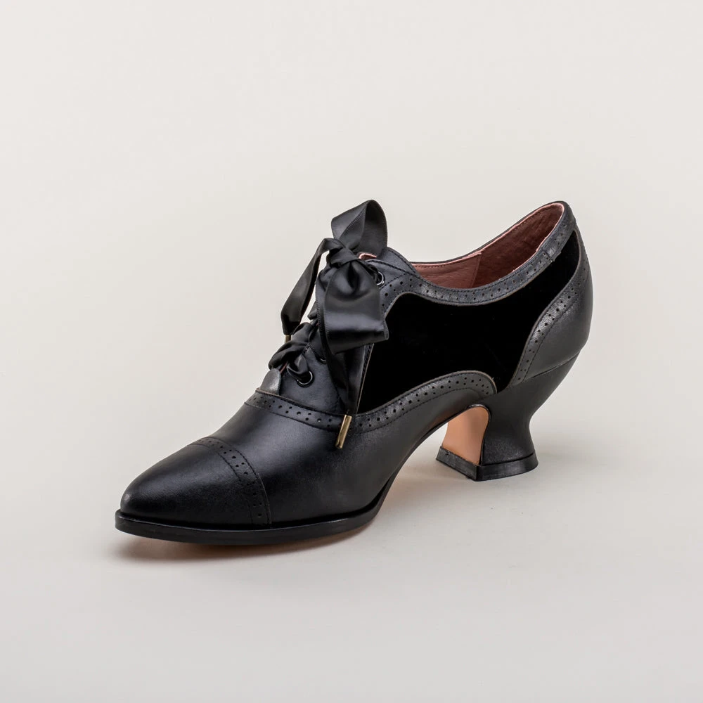American Duchess Lucille Women's Edwardian Oxfords (Black/Black) 13 American Duchess Lucille Women's Edwardian Oxfords (Black/Black) - Image 11