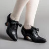 American Duchess Lucille Women's Edwardian Oxfords (Black/Black) -StrideOne Store lucille vintage oxfords black black OF