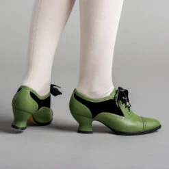 American Duchess Lucille Women's Edwardian Oxfords (Green/Black) 18 American Duchess Lucille Women's Edwardian Oxfords (Green/Black) -StrideOne Store lucille vintage oxfords green black OF 3