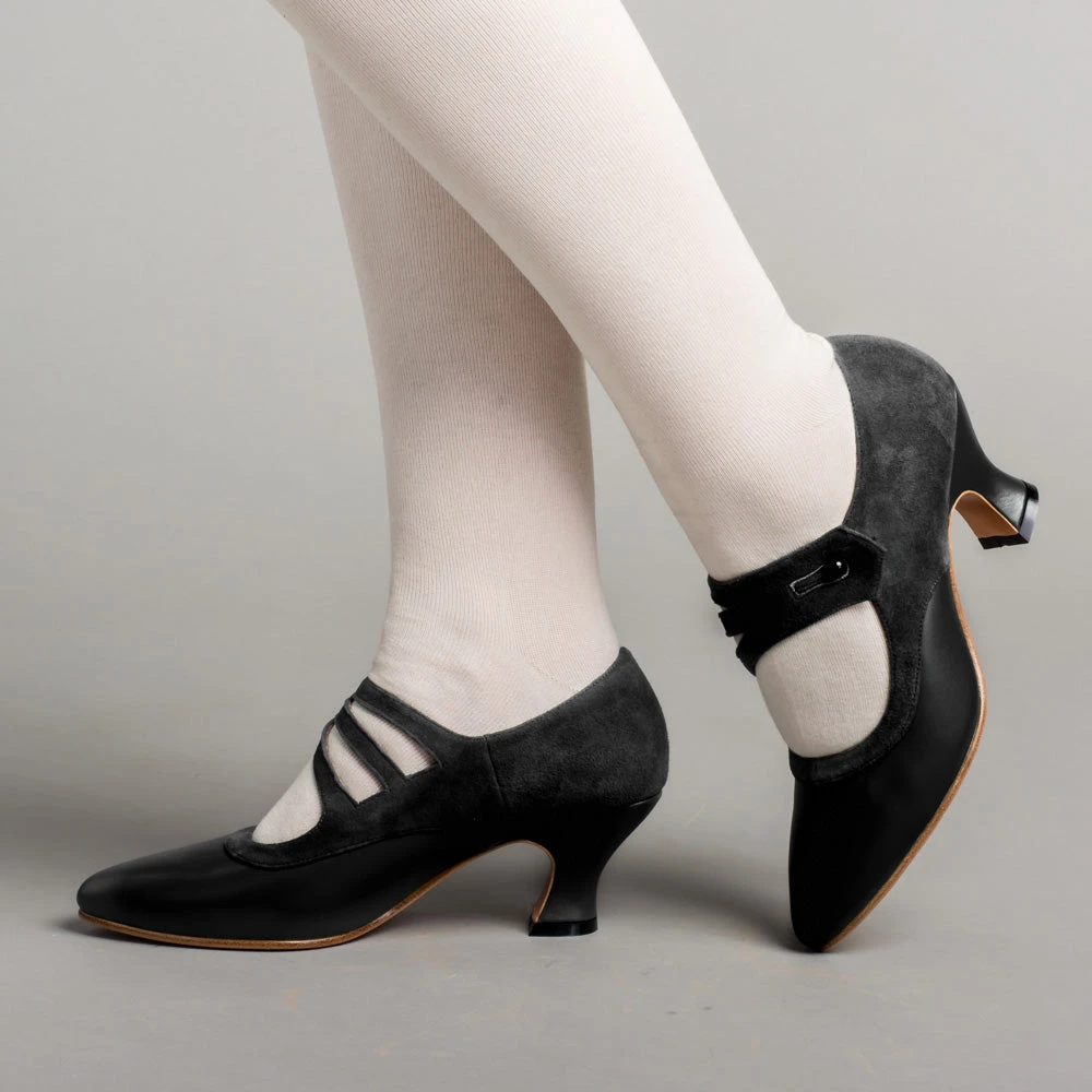 American Duchess Mae Women's Edwardian Shoes (Black) 4 American Duchess Mae Women's Edwardian Shoes (Black) - Image 2