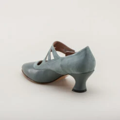 American Duchess Mae Women's Edwardian Shoes (French Blue) -StrideOne Store mae edwardian shoes french blue 6