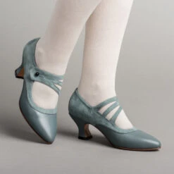 American Duchess Mae Women's Edwardian Shoes (French Blue)