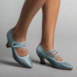 StrideOne Store -StrideOne Store mae edwardian shoes french blue OFP