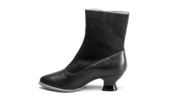 American Duchess Manhattan Women's Victorian Cloth-Top Button Boots (Black) -StrideOne Store manhattan black label no display