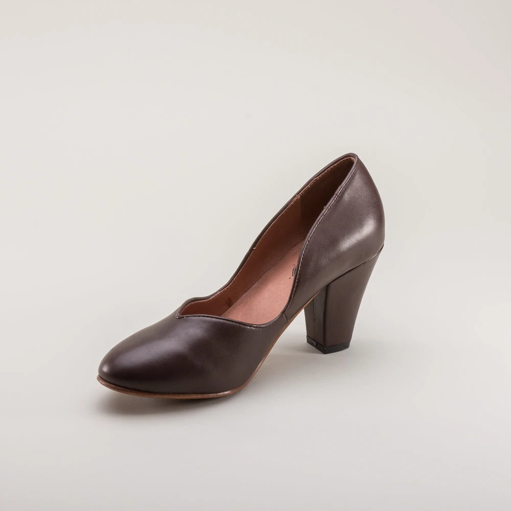 American Duchess Marilyn Women's 1940s Pumps (Brown) 12 American Duchess Marilyn Women's 1940s Pumps (Brown) - Image 10