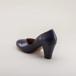 American Duchess Marilyn Women's 1940s Pumps (Navy Blue) -StrideOne Store marilyn 1940s pumps navy 6