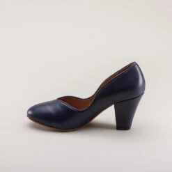 American Duchess Marilyn Women's 1940s Pumps (Navy Blue) -StrideOne Store marilyn 1940s pumps navy 7