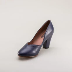 American Duchess Marilyn Women's 1940s Pumps (Navy Blue) -StrideOne Store marilyn 1940s pumps navy 8