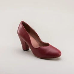 American Duchess Marilyn Women's 1940s Pumps (Oxblood) 19 American Duchess Marilyn Women's 1940s Pumps (Oxblood) -StrideOne Store marilyn 1940s pumps oxblood 2