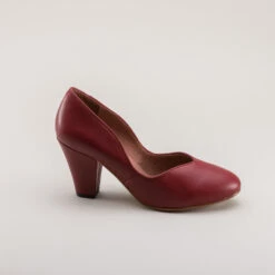 American Duchess Marilyn Women's 1940s Pumps (Oxblood) 20 American Duchess Marilyn Women's 1940s Pumps (Oxblood) -StrideOne Store marilyn 1940s pumps oxblood 3