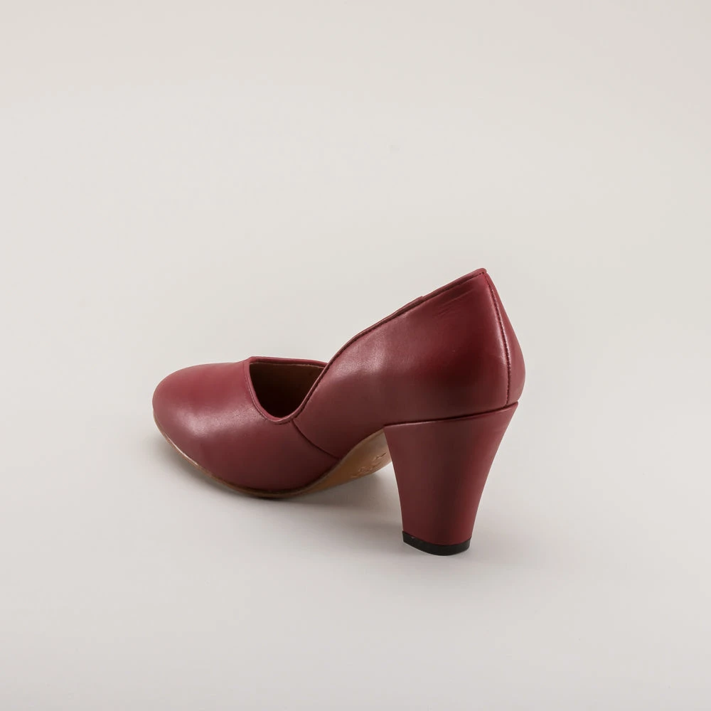 American Duchess Marilyn Women's 1940s Pumps (Oxblood) 11 American Duchess Marilyn Women's 1940s Pumps (Oxblood) - Image 9
