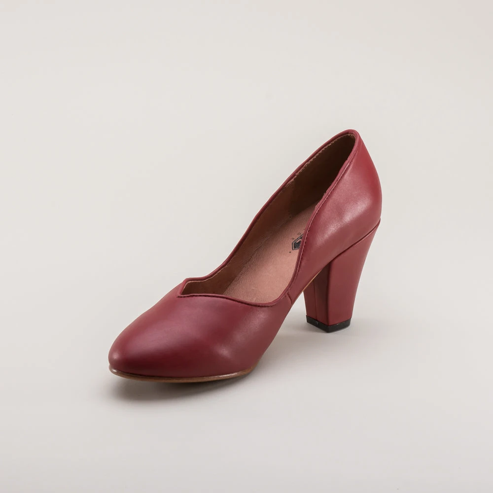 American Duchess Marilyn Women's 1940s Pumps (Oxblood) 13 American Duchess Marilyn Women's 1940s Pumps (Oxblood) - Image 11