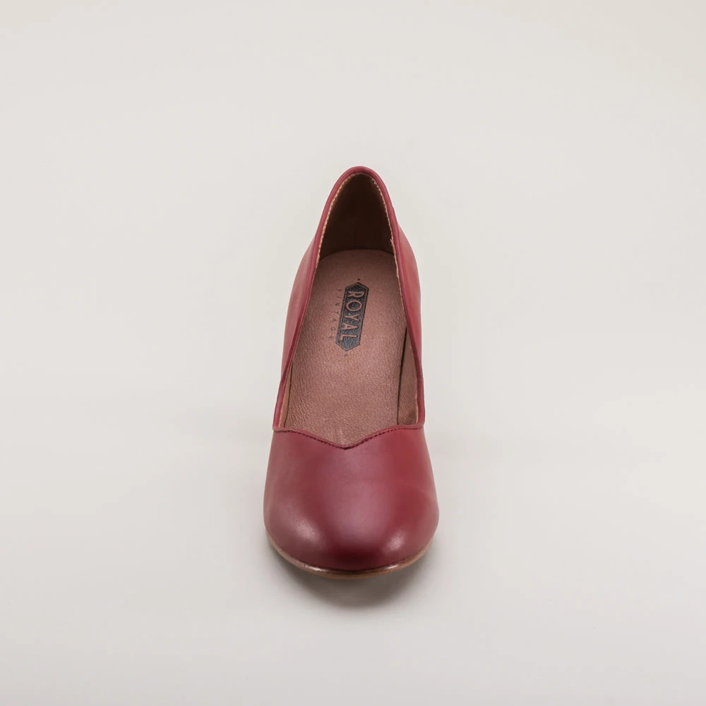 American Duchess Marilyn Women's 1940s Pumps (Oxblood) 14 American Duchess Marilyn Women's 1940s Pumps (Oxblood) - Image 12
