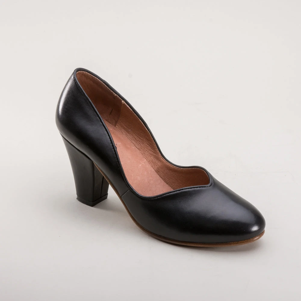 American Duchess Marilyn Women's 1940s Pumps (Black) 7 American Duchess Marilyn Women's 1940s Pumps (Black) - Image 5