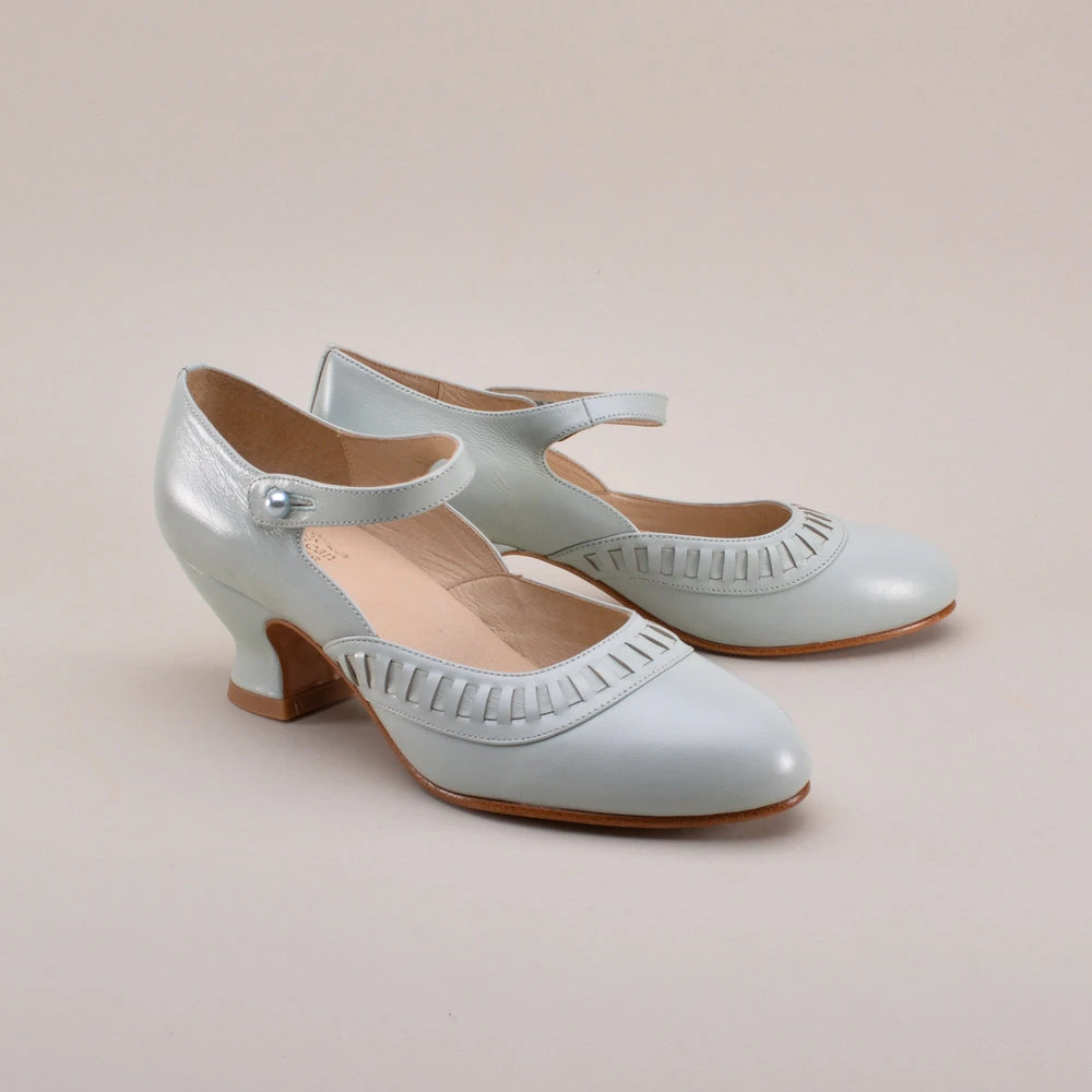 American Duchess Marjorie Women’s 1920s Shoes (Blue Mist) 6 American Duchess Marjorie Women’s 1920s Shoes (Blue Mist) - Image 4