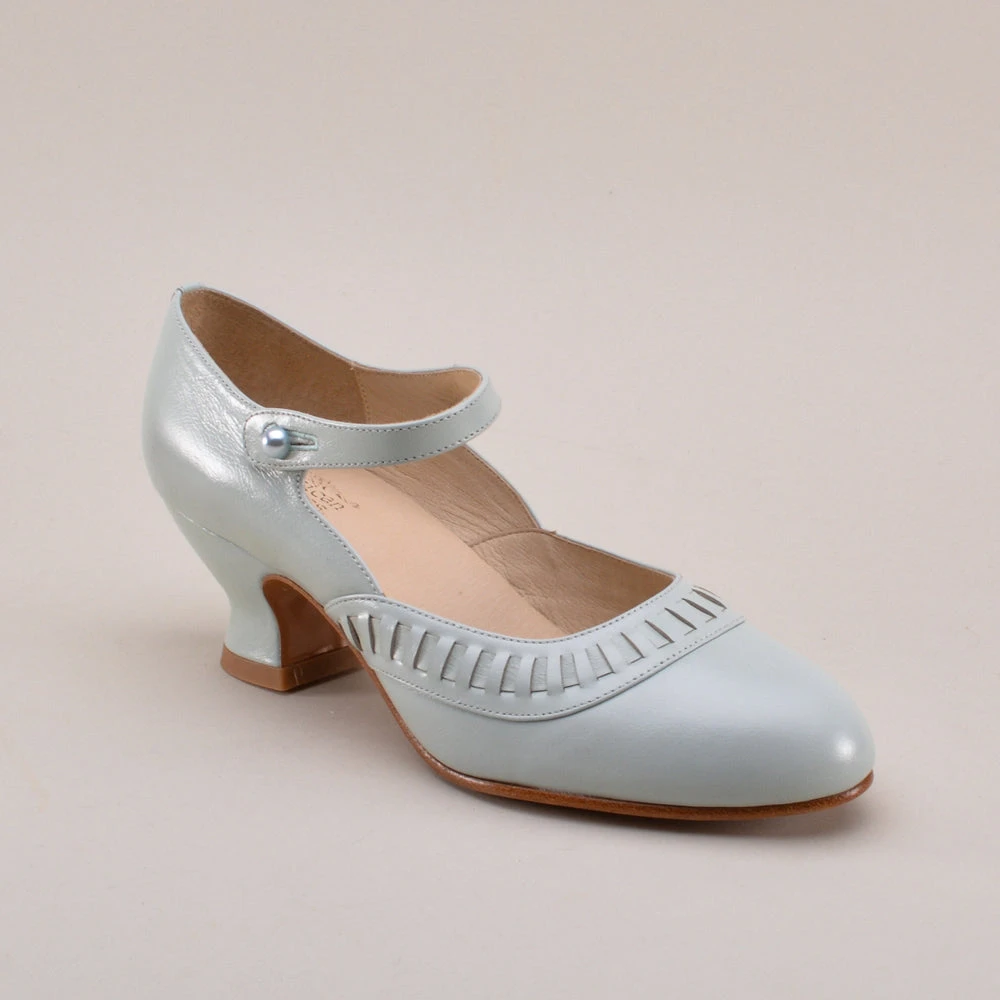 American Duchess Marjorie Women’s 1920s Shoes (Blue Mist) 7 American Duchess Marjorie Women’s 1920s Shoes (Blue Mist) - Image 5