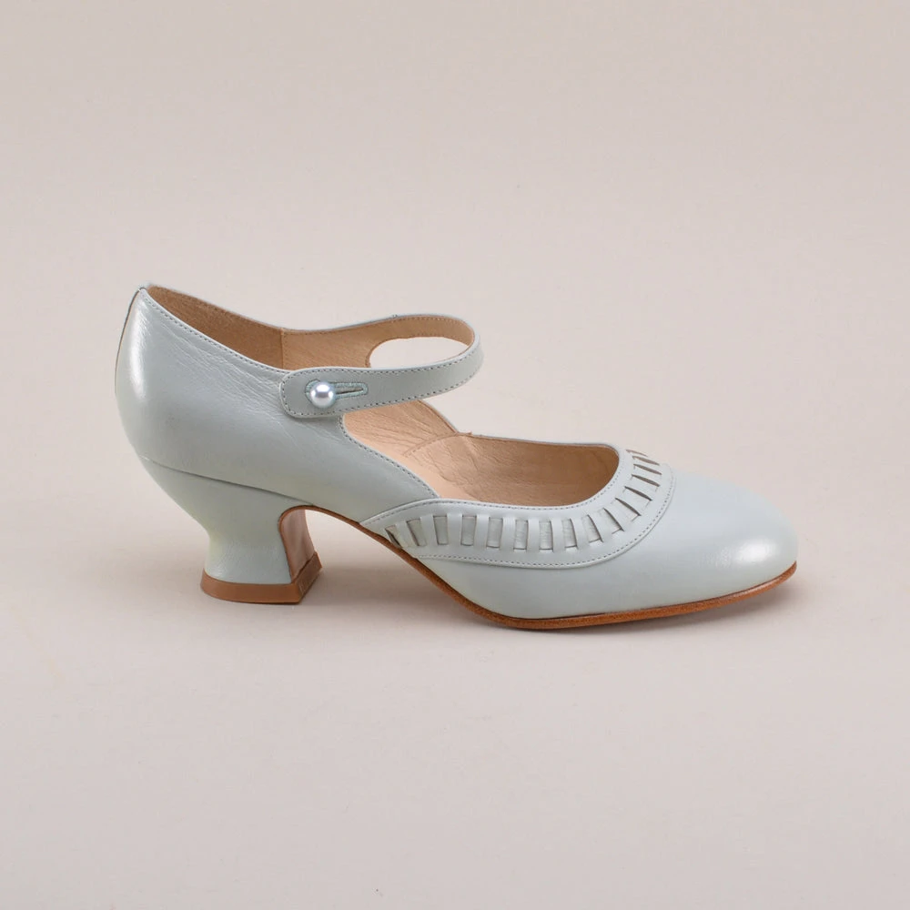 American Duchess Marjorie Women’s 1920s Shoes (Blue Mist) 8 American Duchess Marjorie Women’s 1920s Shoes (Blue Mist) - Image 6