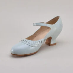 American Duchess Marjorie Women’s 1920s Shoes (Blue Mist) 25 American Duchess Marjorie Women’s 1920s Shoes (Blue Mist) -StrideOne Store marjorie blue mist8