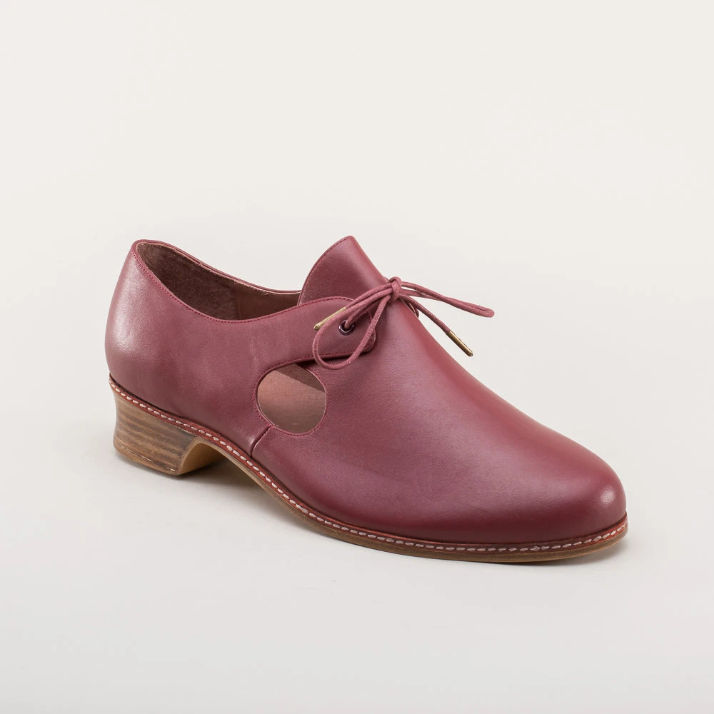 American Duchess Marlowe Men's Renaissance Shoes (Oxblood) 4 American Duchess Marlowe Men's Renaissance Shoes (Oxblood) - Image 2