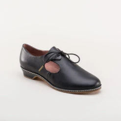 American Duchess Mary Women's Renaissance Shoes (Black) -StrideOne Store mary womens renaissance shoes black 2
