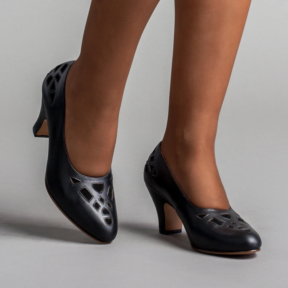 American Duchess Meme Women's Vintage Pumps (Black) 3 American Duchess Meme Women's Vintage Pumps (Black)