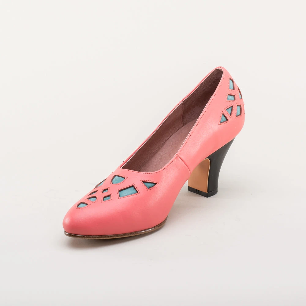 American Duchess Meme Women's Vintage Pumps (Pink/Teal/Black) 13 American Duchess Meme Women's Vintage Pumps (Pink/Teal/Black) - Image 11