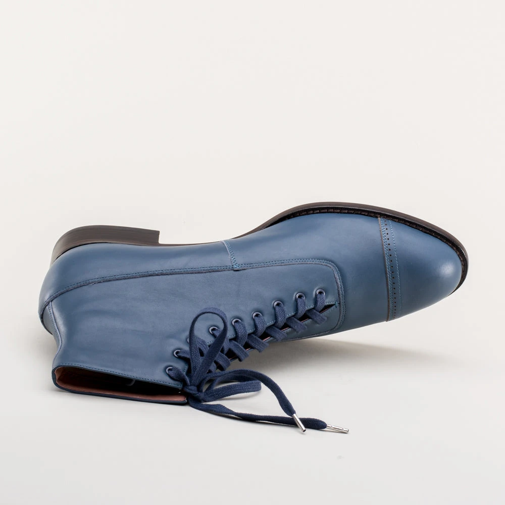 American Duchess Noble Men's Vintage Lace-Up Boots (Blue) 13 American Duchess Noble Men's Vintage Lace-Up Boots (Blue) - Image 11