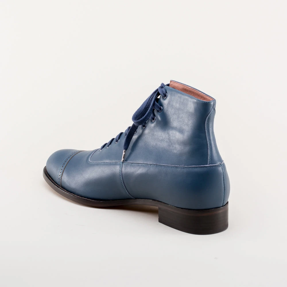 American Duchess Noble Men's Vintage Lace-Up Boots (Blue) 8 American Duchess Noble Men's Vintage Lace-Up Boots (Blue) - Image 6