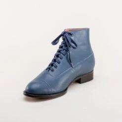 American Duchess Noble Men's Vintage Lace-Up Boots (Blue) 21 American Duchess Noble Men's Vintage Lace-Up Boots (Blue) -StrideOne Store noble vintage boots dandy wellington blue 8