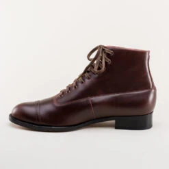 American Duchess Noble Men's Vintage Lace-Up Boots (Cordovan) -StrideOne Store noble vintage boots dandy wellington cordovan 7