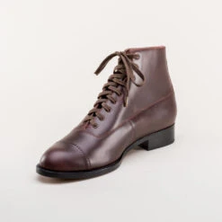 American Duchess Noble Men's Vintage Lace-Up Boots (Cordovan) -StrideOne Store noble vintage boots dandy wellington cordovan 8