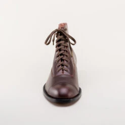 American Duchess Noble Men's Vintage Lace-Up Boots (Cordovan) -StrideOne Store noble vintage boots dandy wellington cordovan 9