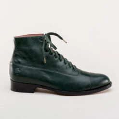 American Duchess Noble Men's Vintage Lace-Up Boots (Green) 16 American Duchess Noble Men's Vintage Lace-Up Boots (Green) -StrideOne Store noble vintage boots dandy wellington green 3