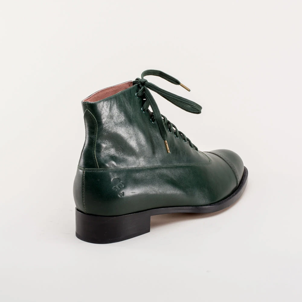 American Duchess Noble Men's Vintage Lace-Up Boots (Green) 6 American Duchess Noble Men's Vintage Lace-Up Boots (Green) - Image 4