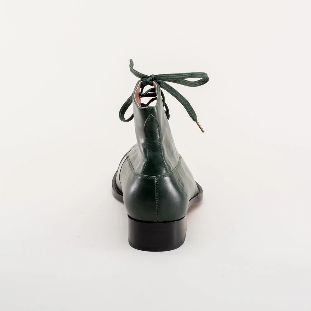 American Duchess Noble Men's Vintage Lace-Up Boots (Green) 7 American Duchess Noble Men's Vintage Lace-Up Boots (Green) - Image 5